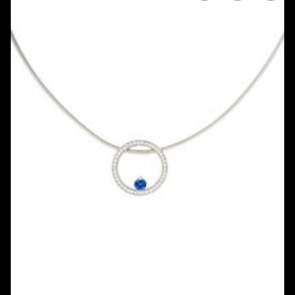 Movado Diamond Sapphire Necklace